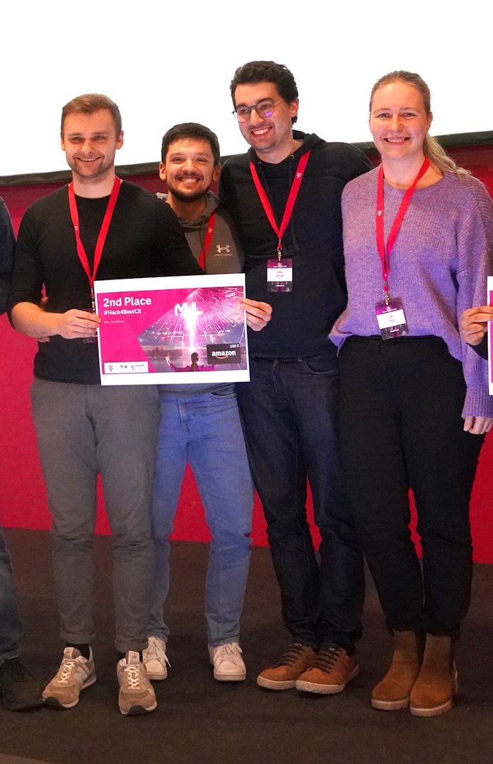 Second Place at Hackathon together with Deutsche Telekom